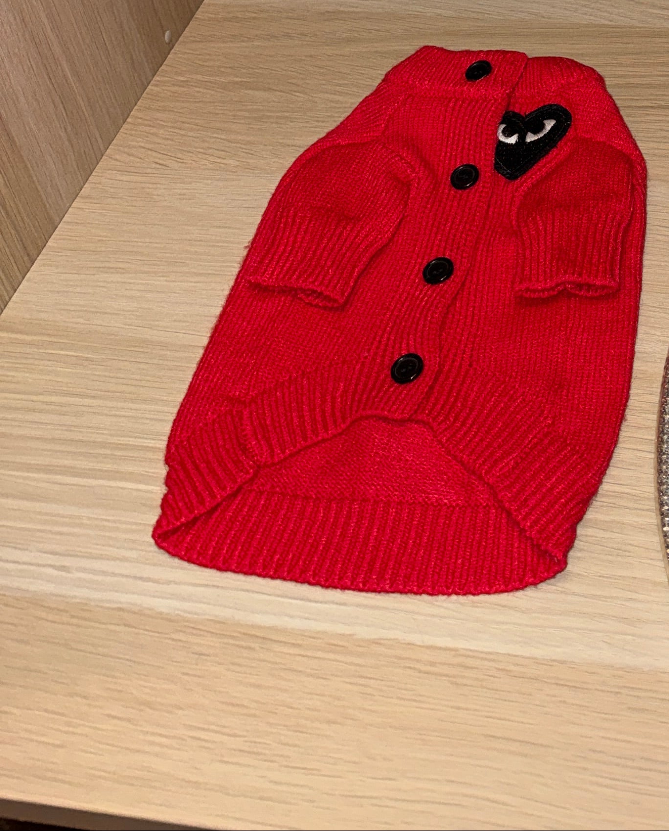 The Icon Cardigan in Crimson